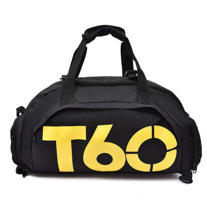 T60 Waterproof Gym Bag for Men & Women – Ultralight Fitness Sports Bag, Yoga, Travel, Large Backpack