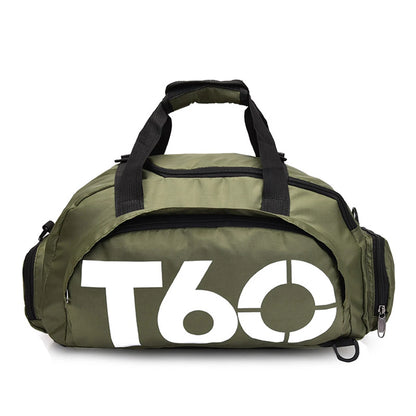 T60 Waterproof Gym Bag for Men & Women – Ultralight Fitness Sports Bag, Yoga, Travel, Large Backpack