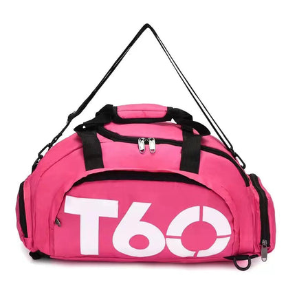 T60 Waterproof Gym Bag for Men & Women – Ultralight Fitness Sports Bag, Yoga, Travel, Large Backpack