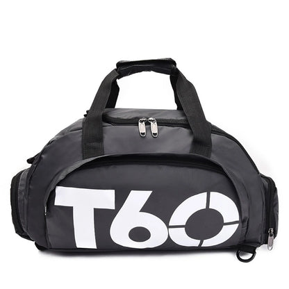 T60 Waterproof Gym Bag for Men & Women – Ultralight Fitness Sports Bag, Yoga, Travel, Large Backpack